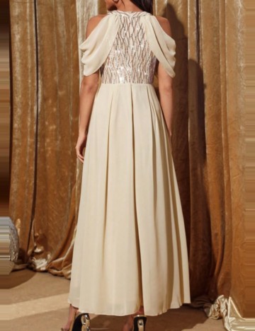 Rochie de ocazie Shein, bej