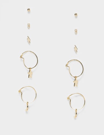 Set cercei Accessorize, auriu