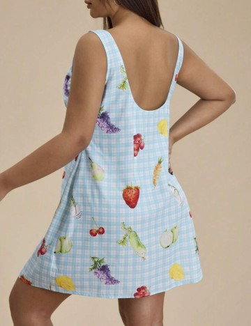Rochie mini Shein Curve+, mix culori