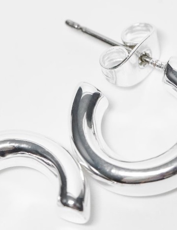 Set cercei Pieces, argintiu