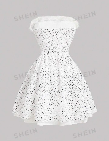 Rochie de ocazie Shein, alb