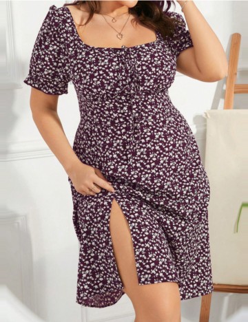 Rochie mini Shein Curve+, mix culori
