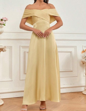 Rochie de ocazie Shein, galben