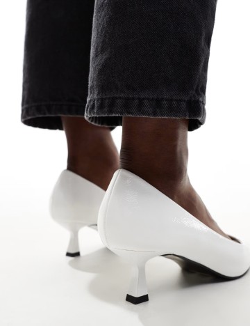 Pantofi cu toc ASOS, alb