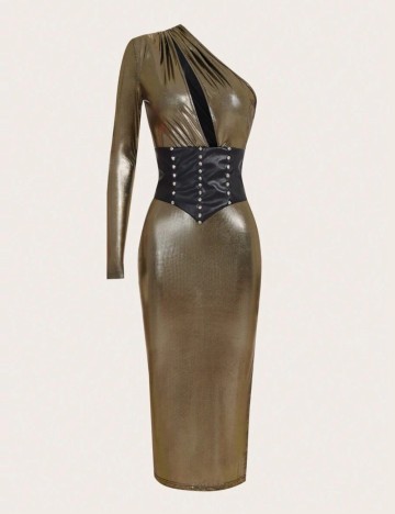 Rochie midi Shein, mix culori