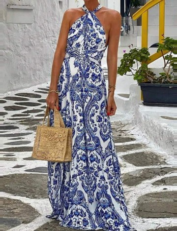 Rochie maxi Shein, mix culori