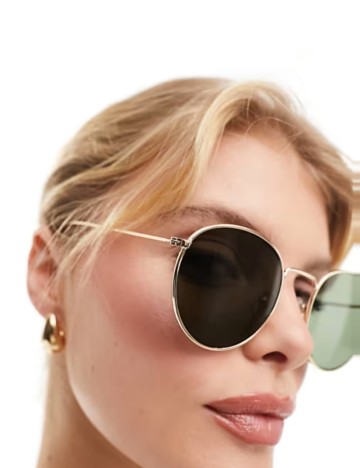 Ochelari de soare WEEKDAY, auriu