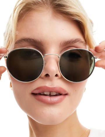 Ochelari de soare WEEKDAY, auriu