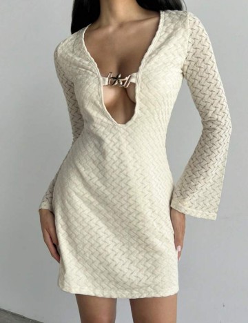 Rochie mini Shein, crem