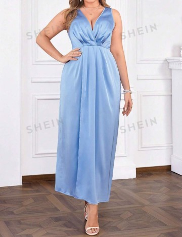 Rochie maxi Shein Curve+, albastru
