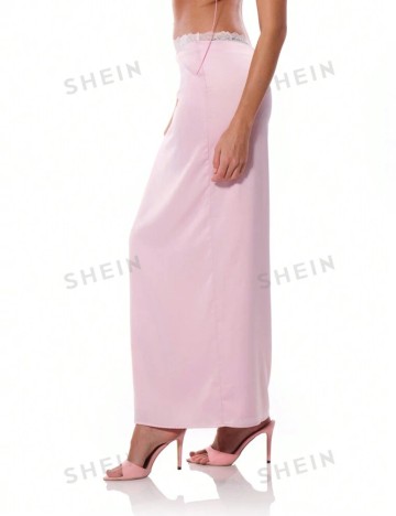 Fustă midi MUSERA by Shein, roz