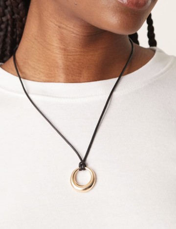 Colier DesignB London, negru