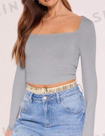Bluză MUSERA by Shein, gri
