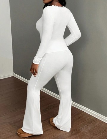 Compleu Shein Curve+, alb