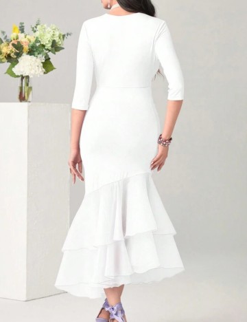 Rochie midi Shein, alb