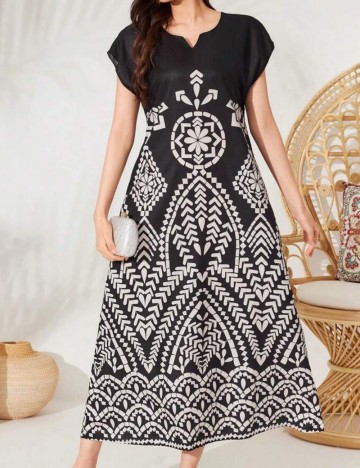 Rochie maxi Shein, mix culori