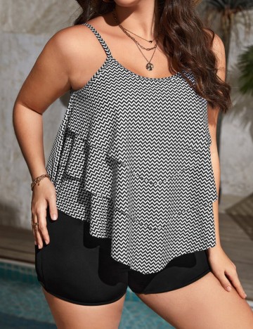 Costum de baie Shein Curve+, mix culori