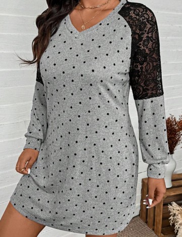 Rochie mini Shein Curve+, mix culori