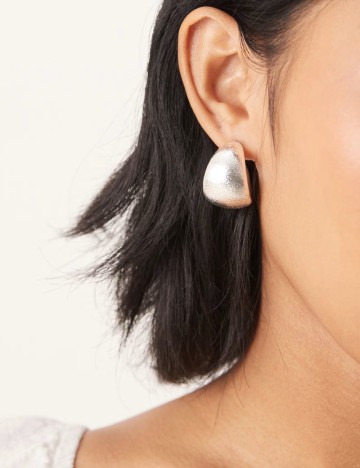 Cercel Accessorize, argintiu