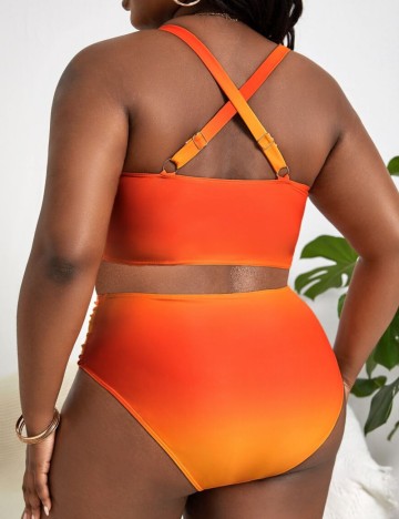 Costum de baie Shein Curve+, mix culori