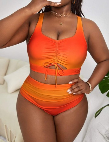 Costum de baie Shein Curve+, mix culori