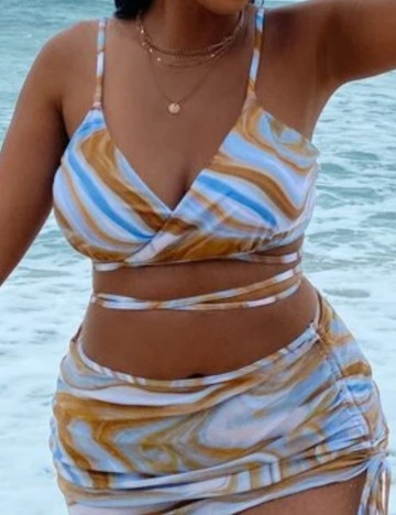 Bustieră de baie Shein Curve+, mix culori