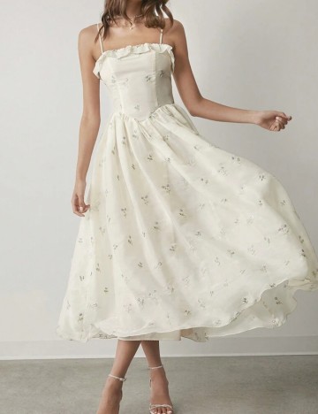 Rochie midi Shein, crem