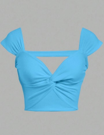 Top Shein, albastru