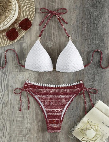 Costum de baie Shein, mix culori
