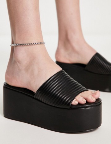 Saboți cu platformă SIMMI London, negru