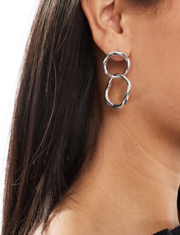 Cercei Accessorize, argintiu