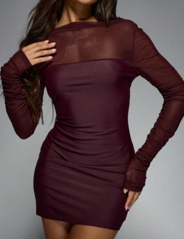 Rochie mini Missguided by Shein, vișiniu