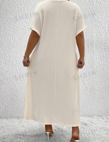 Rochie midi Shein Curve+, crem