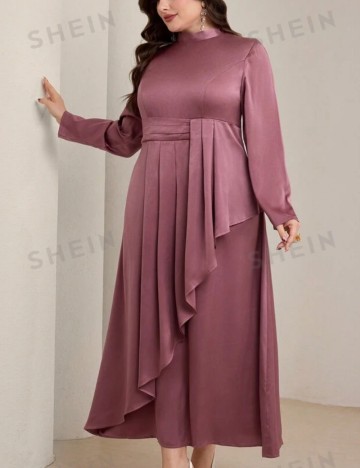 Rochie midi Shein Curve+, roz
