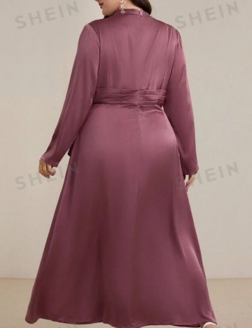 Rochie midi Shein Curve+, roz