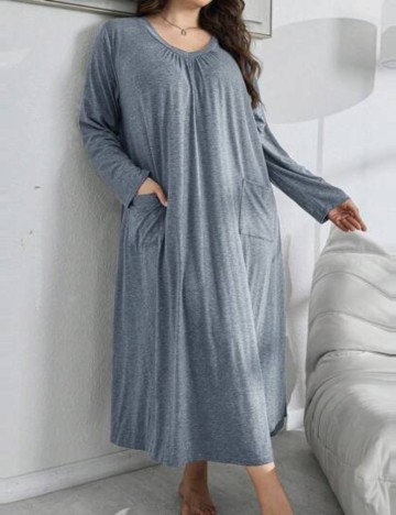 Rochie De Noapte Shein, albastru