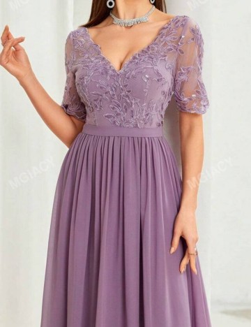 Rochie de ocazie Shein, mov