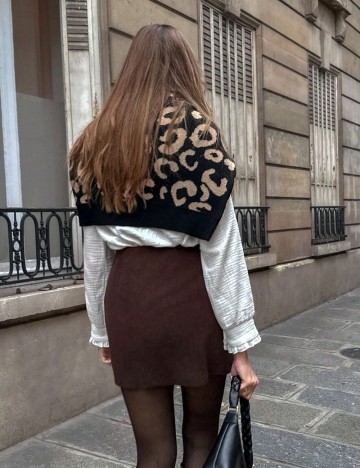 Fustă mini Shein, maro