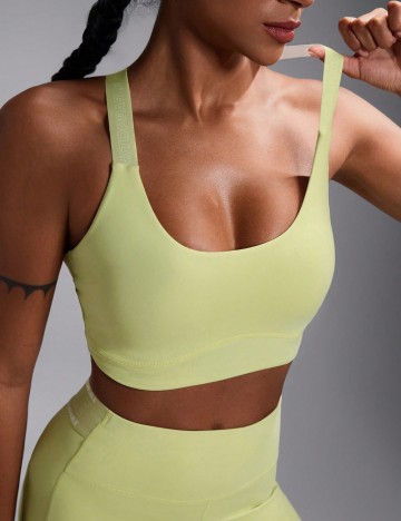 Bustieră sport Shein, verde
