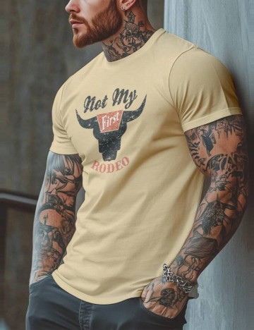 Tricou MANFINITY by Shein, bej
