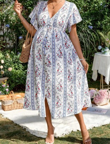 Rochie midi Shein, alb