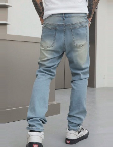 Jeans MANFINITY by Shein, albastru
