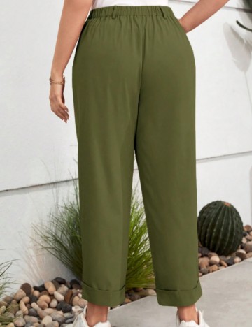 Pantaloni Shein Curve+, kaki