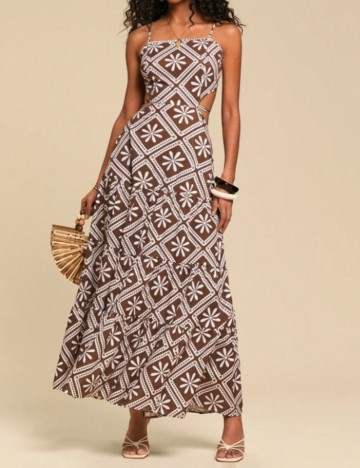 Rochie maxi Shein, mix culori