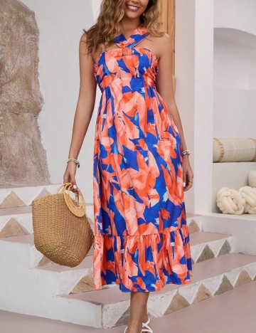 Rochie midi Shein, mix culori
