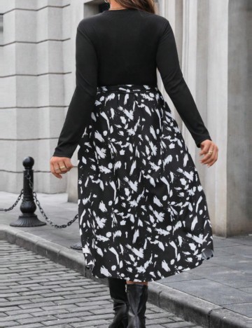 Rochie maxi Shein Curve+, mix culori