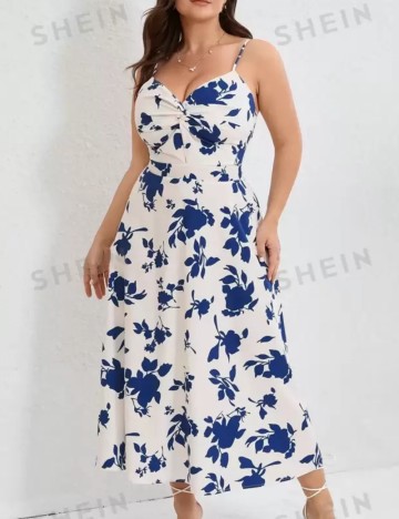 Rochie maxi Shein Curve+, mix culori