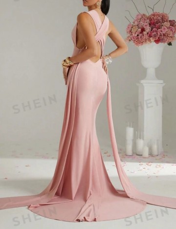 Rochie maxi Shein, roz