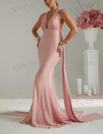 Rochie maxi Shein, roz