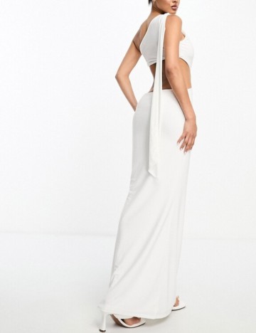 Rochie maxi ASOS, alb